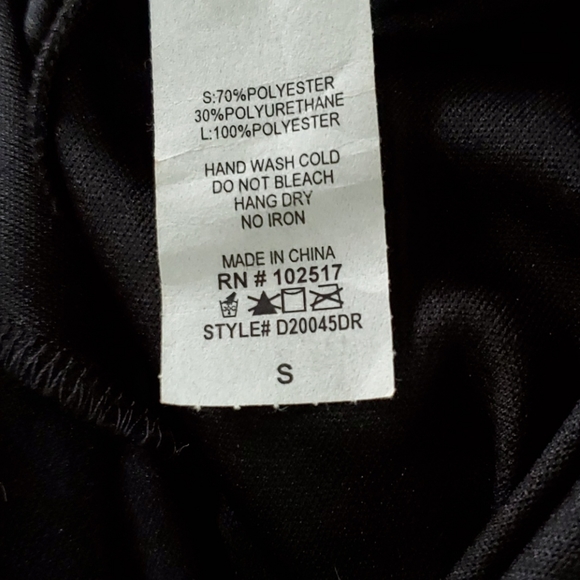 Black mini dress with maxi overlay - Picture 4 of 4